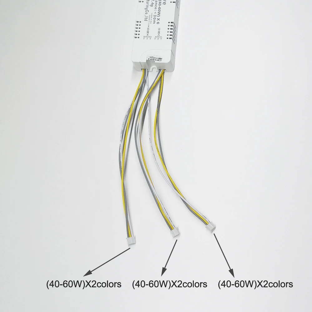 3 groups output cable LED transformer (40-60W)X6 remote palette drive APP control dimmable&color changeable chandelier driver