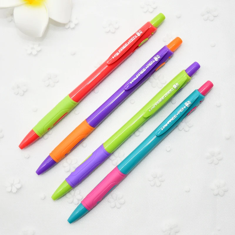 8 Pcs/Set Plastic Ballpoint Pen Blue Ink Office Accessories Material Escolar Writing Supply Mark 0.7mm Canetas School Stationery