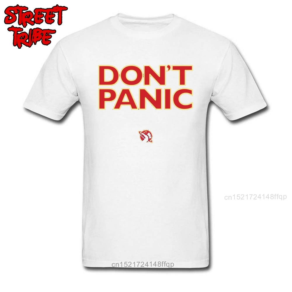 Don\'t Panic T Shirt Space X Birthday T-shirts for Men Cotton Summer Tops TShirt Street Tees Letter Fashion Elon Musk Streetwear