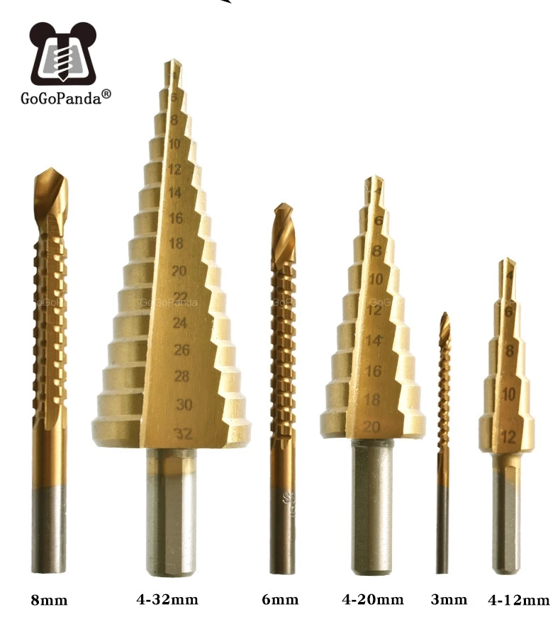 จัดส่งฟรี6 PCS Saw เจาะเพชรผสมกับเจดีย์ "สามเหลี่ยมจับ" 4-12 4-20 4-32 3 6 8มม.