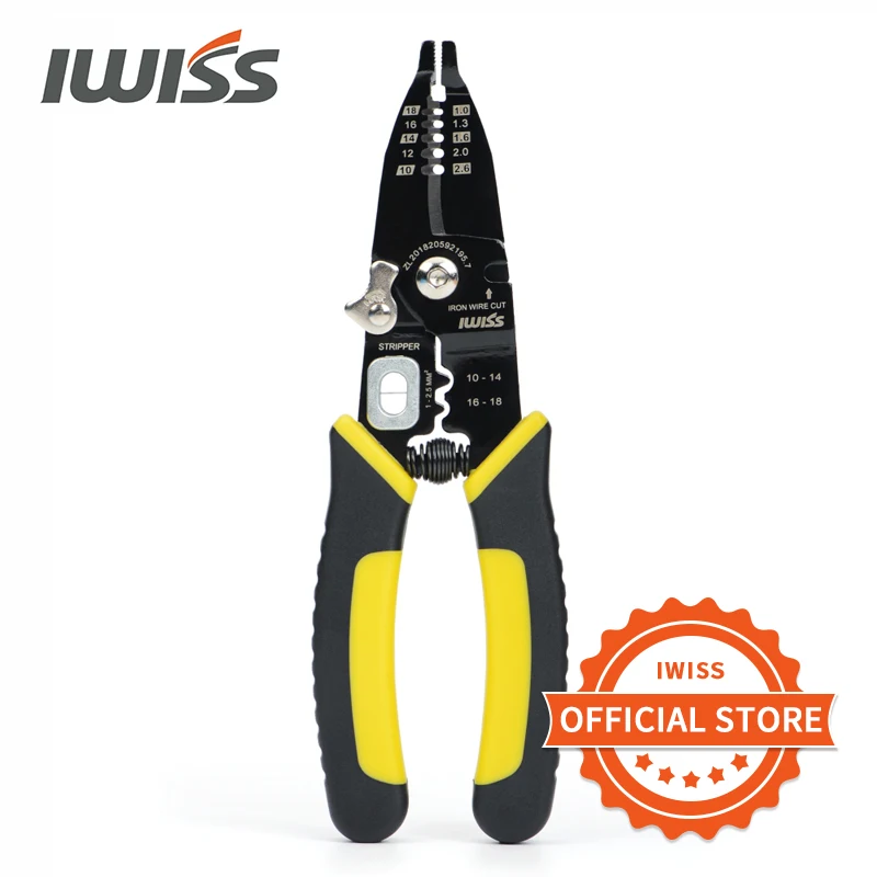 

IWISS Mini Multifunctional Hand Tool Crimping Pliers Wire Stripper Plier Electrician Hardware Tools Wire Cable Cutters