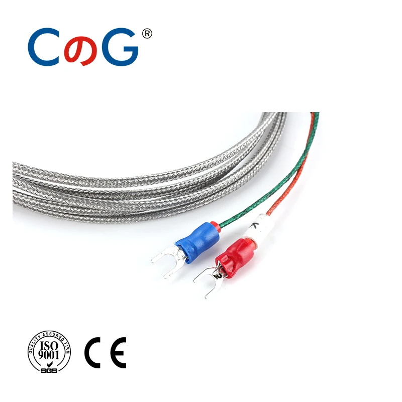 WRNT-01 1-10m Bayonet M12 K Type J Compression Spring shielded wire Thermocouple Temperature Sensor for Temperature Controller