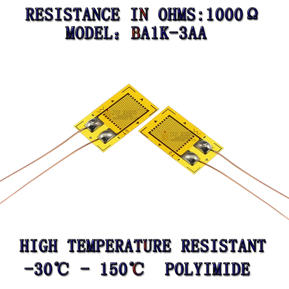 1 шт., термостойкий датчик напряжения BA1K-3AA, датчик напряжения, высокая точность/давление/ремень тензодатчика/эмированный провод