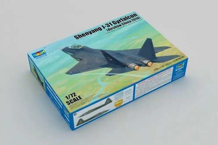 Trumpeter – modèle 01666 1/72 chasseur chinois SHENGYANG J-31 GYRFALCON, KIT en plastique