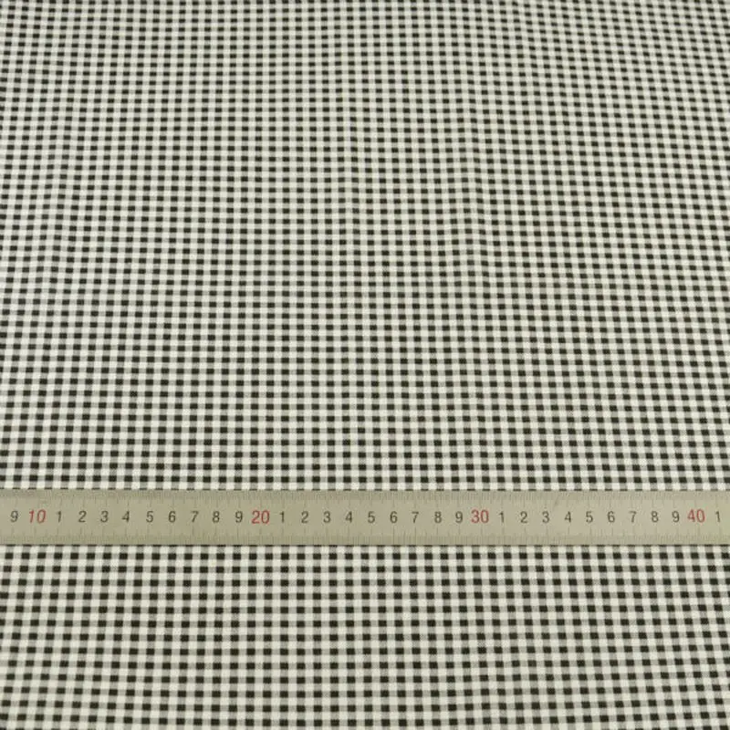 Booksew Printed Black and White Check Design 100% Cotton Fabric Patchwork Sewing Tela Algodon Tecido Tissus Au Metre Craft
