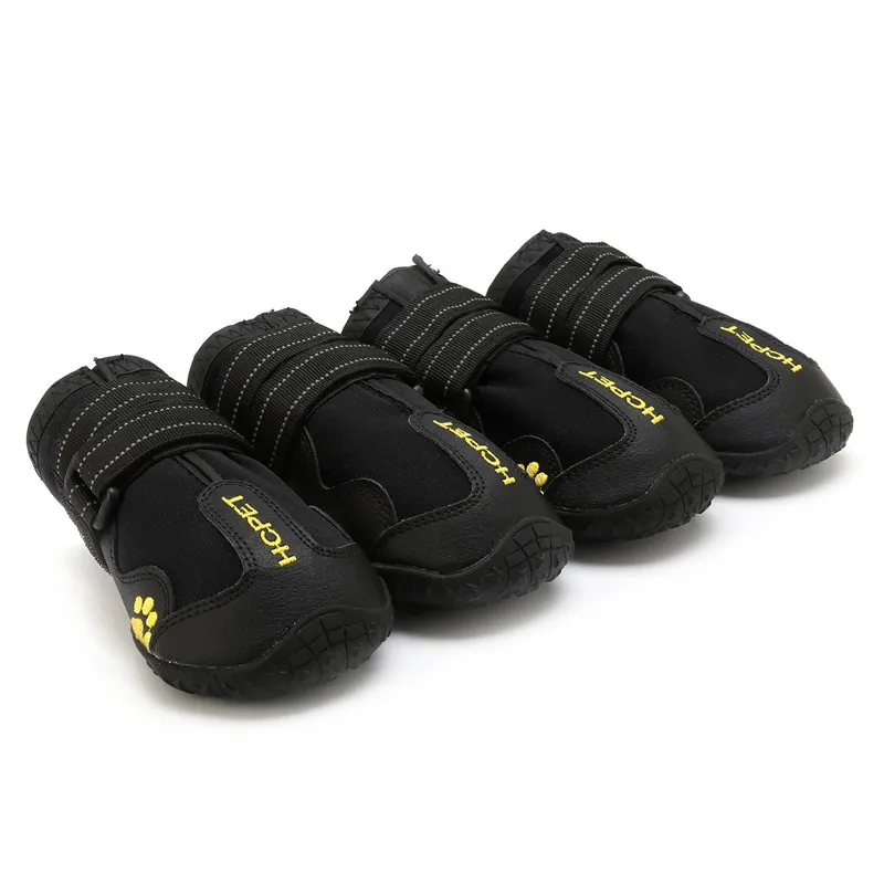 4 Teile/satz Haustier Hund Schuhe für Mittelgroße Hunde Wasserdicht Regen Schnee Hund Stiefel Langlebig Atmungsaktive Outdoor Training Wandern Hund Schuhe – Detail 11