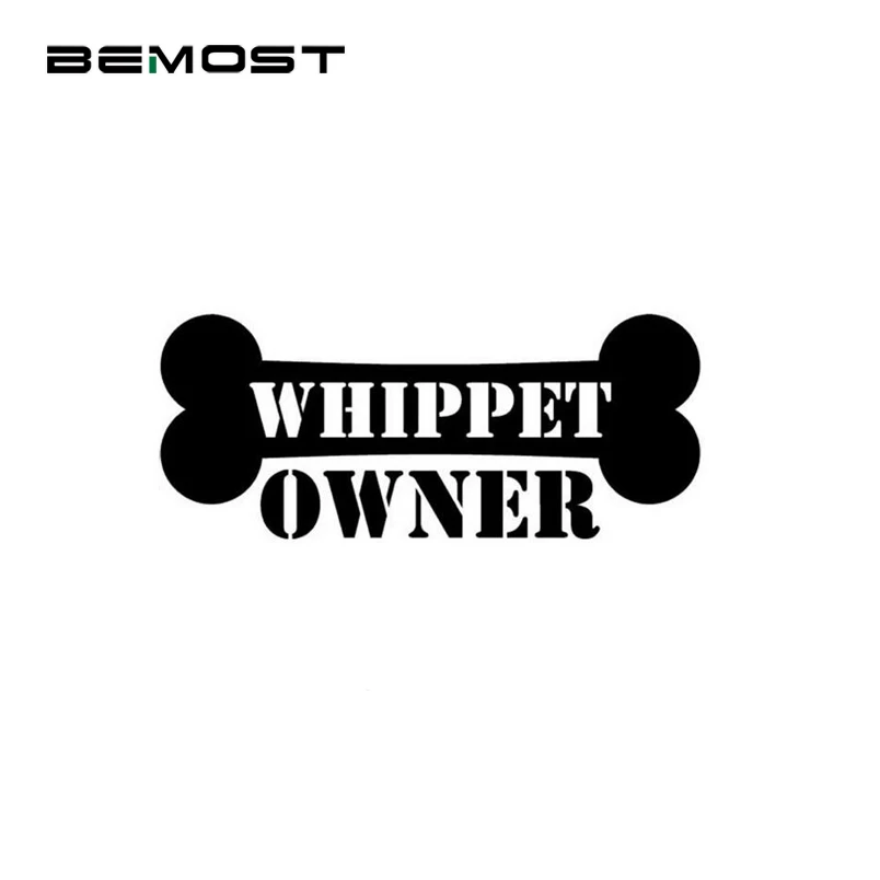 

High Quality Dog Bone "Whippet Owner" Fashion Car Stickers Decorative Decals Styling Accessories 15*6.3cm