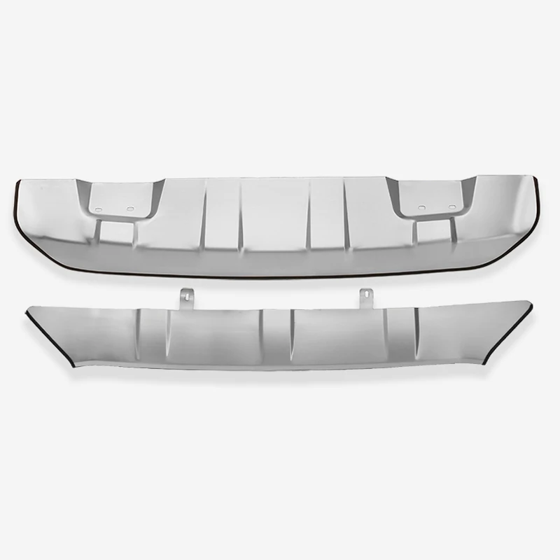 Front+ Rear Bumper For VOLVO XC60 2018 2019 2020 2021 Diffuser Guard Bumpers Lip protection cover skid plate Stainless steel