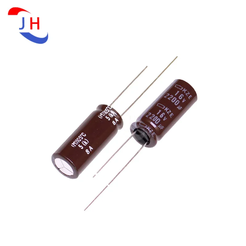 5/10PCS Aluminum Electrolytic Capacitor 16v2200uf 10*25 KZE high Frequency Long Life 5mm Pin Distance 16V 2200UF