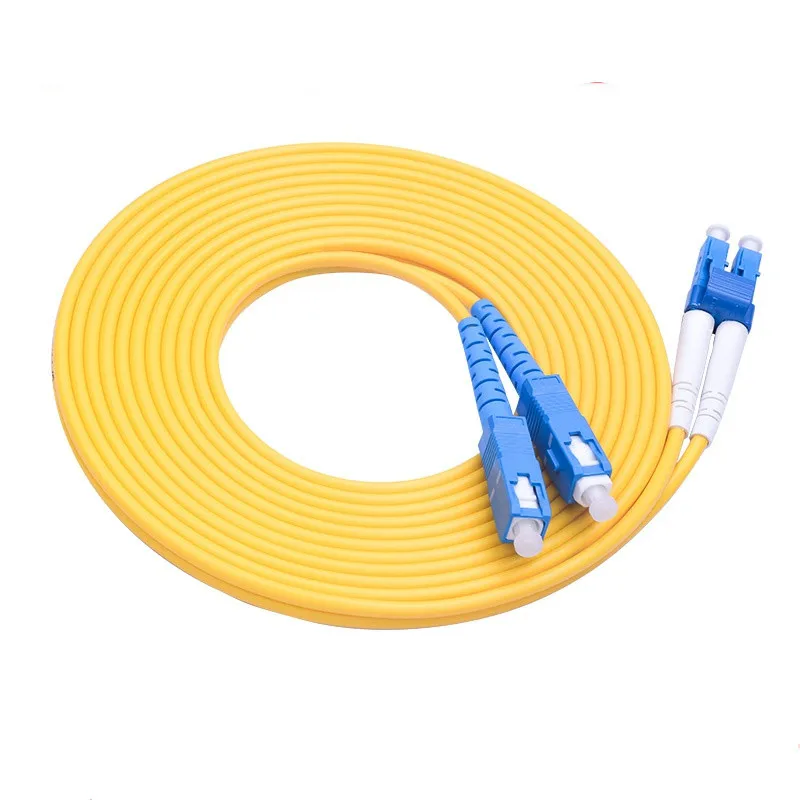 Dual SC to LC Fiber Patch Cord Jumper Cable SM Duplex Single Mode Optic for Network 3FT 10FT 1m 3m 5m 10m 20m 30m 40M 50m