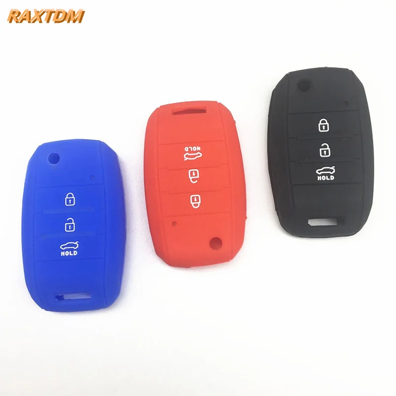 Car Silicone Flip Folding Key KIA rio Sportage 2015 ceed Sorento cerato K2 K3 K4 K5 flip key set jacket Cover case remote