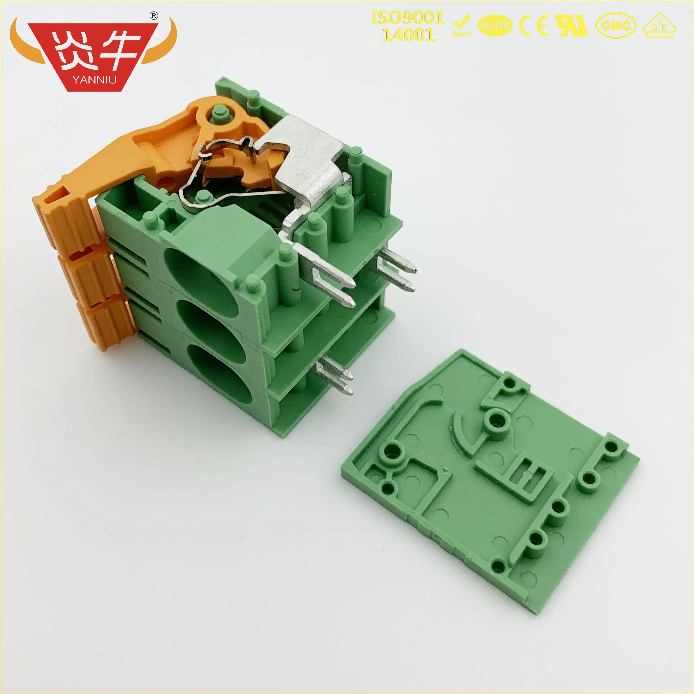Bloco Terminal da Barreira do Conector do Pwb Bloco do Contato Pwb Plh16 Degson Dg2206 2216 Kf206 10.0 mm 76a 750v 10 Peças 50 Peças