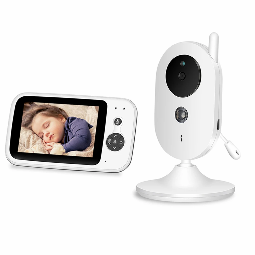 

3.5 inch Wireless Video Color Baby Monitor High Resolution Baby Nanny Security Camera Night Vision Temperature Monitoring