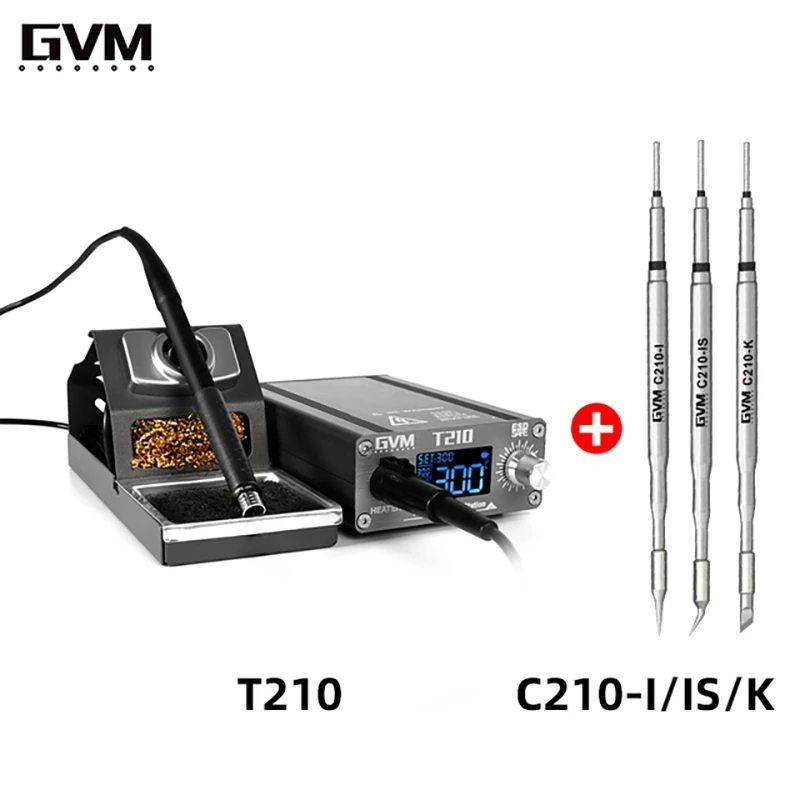 

SUNSHINE GVM T210 SOLDERING STATION Quick Heating For Mobile Phone Repair Welding Tool With C210 Soldering Iron Tip