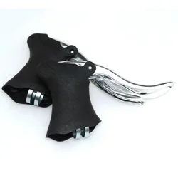 22.2-23.8mm Bicycle Brake Levers Handle Road Bike Cycling Front and Rear Brake Levers Drop Handlebar Set Bike Parts