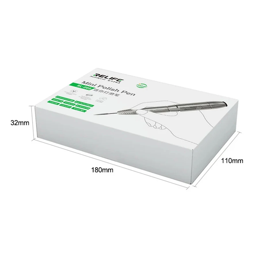 RRELIFE ذكي طحن القلم USB طاحونة النقش القلم للهاتف CPU IC تلميع شعرية قطع أدوات