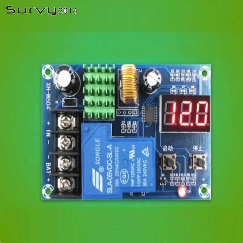 1 pces 3.7v-120v bateria chumbo-ácido controlador de carregamento placa de proteção interruptor 12v 24v diy eletrônico