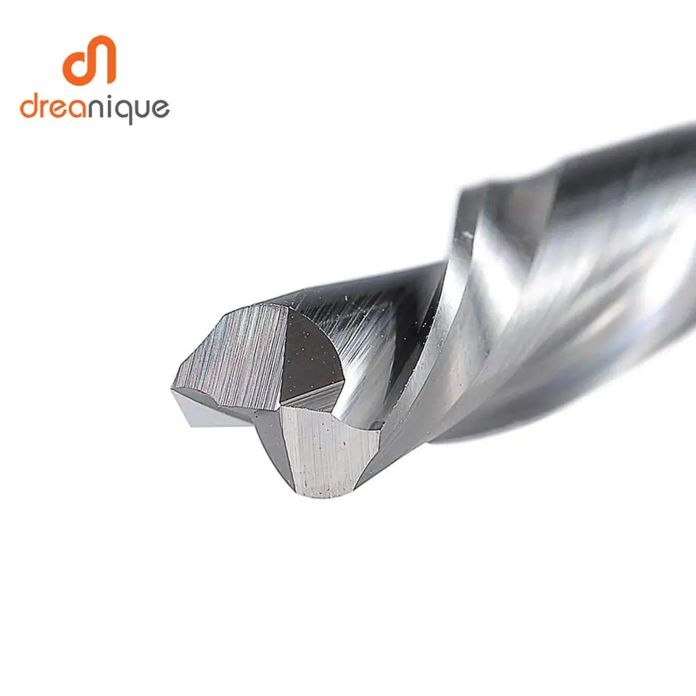 inch size UP Cut DOWN Cut Two Flutes carbide Spiral router bit 3.175mm 6.35 mm,CNC Router, Compression Wood End mill Cutter bits