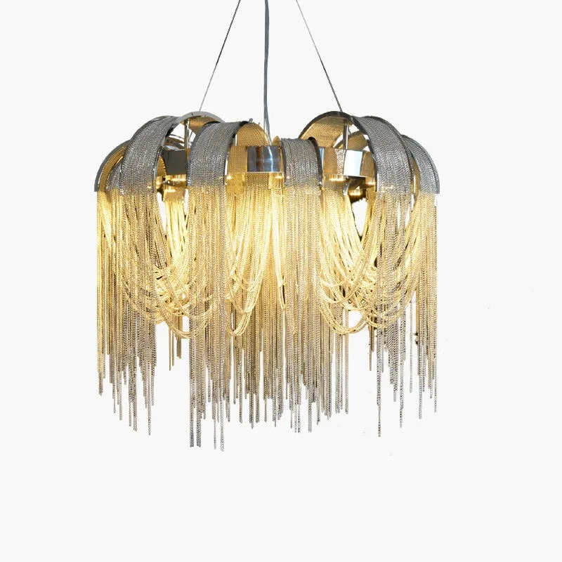 Imagem -06 - Modern Tassel Chandelier For Living Room Lâmpada do Quarto Iluminação Interior Led Iluminação Winfordo 2024