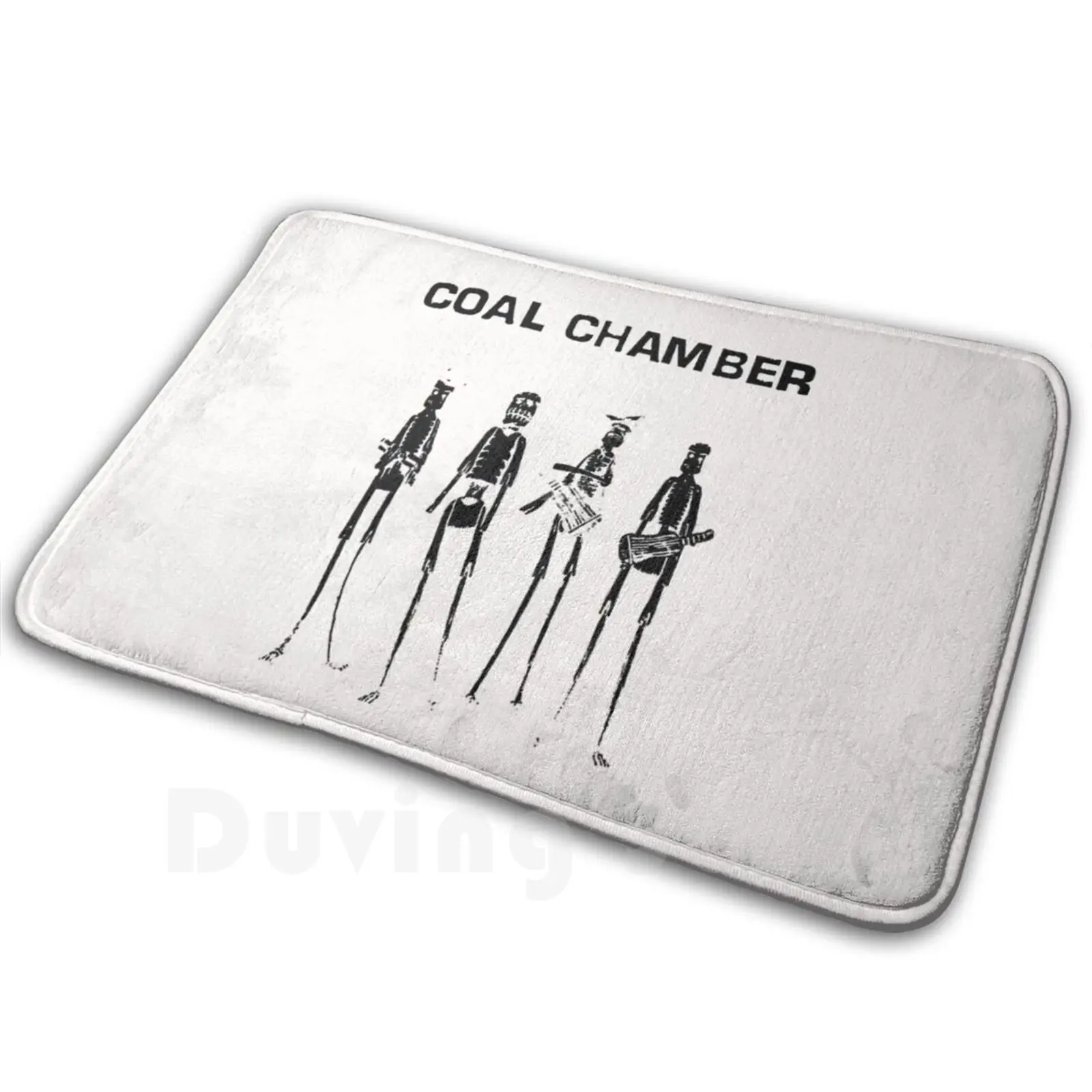 

Coal Chamber Logo Carpet Mat Rug Cushion Soft Nu Metal Thrash Metal Goth Emo Dark Black Coal Chamber Linken Park