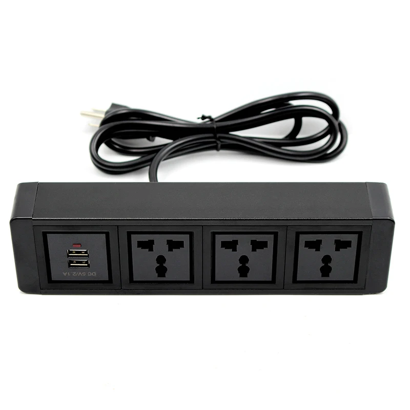 3*US power +2*charge USB ,Tabletop socket /hidden/ spring open Information outlet /Office conference room shipping fees