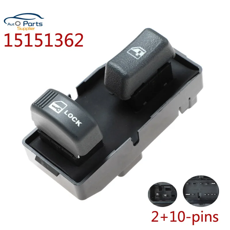 New 15151362 Front Passenger Power Window Switch For Chevrolet GMC 1995-2005 Replacement  Window Glass Lift Controller