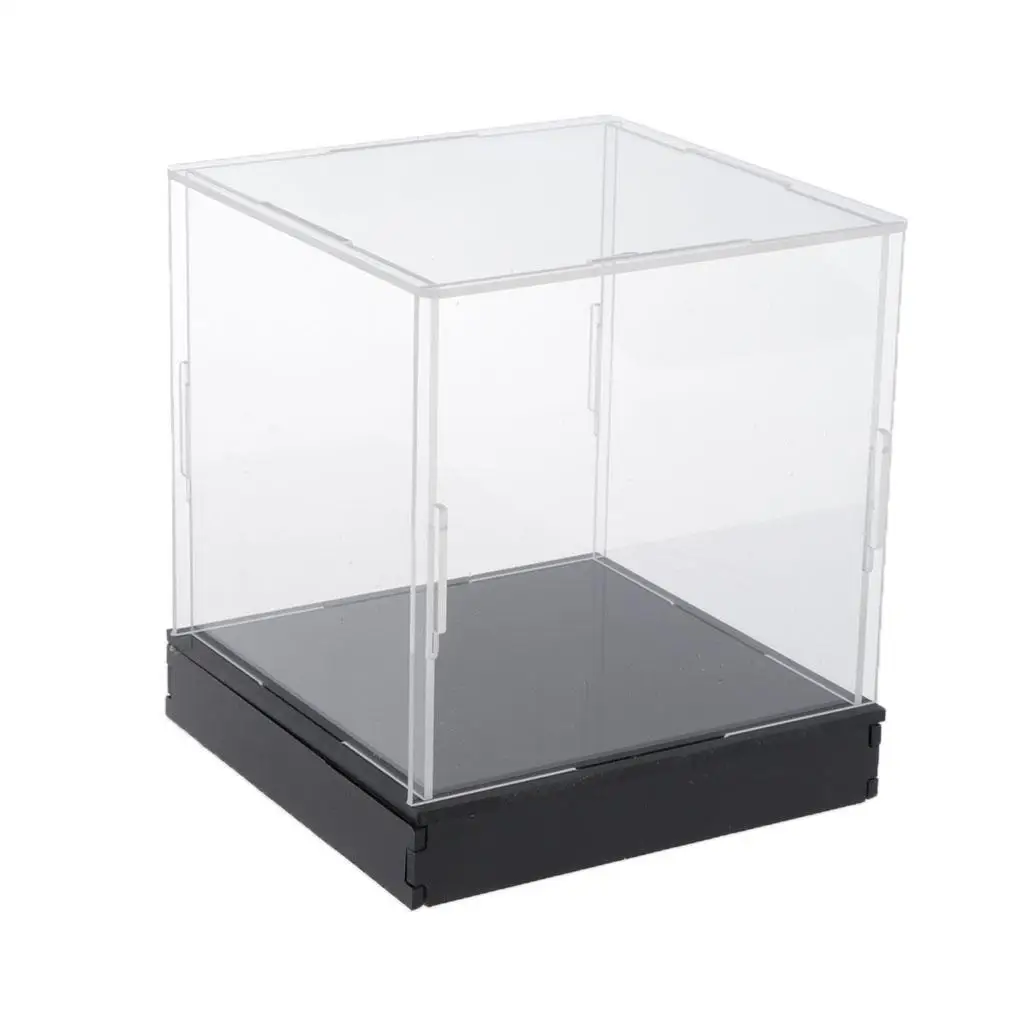 Acrylic Showcase Dustproof Protection Model Figures  10x10x10cm