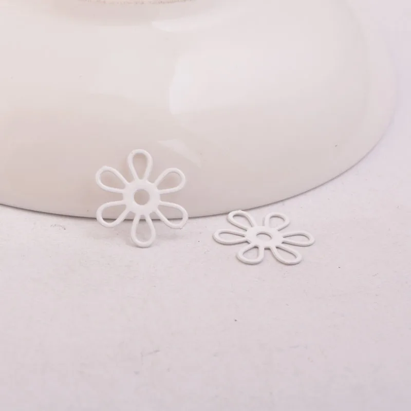 50 Stück AC10911 15mm Blumen-Filigran-Anhänger DIY Schmuck Halskette – Detail 5