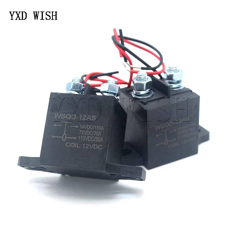 Automotive Relay 12V 24V 36V 48V 60V New Energy Electric Vehicle High Voltage Dc Car Relay Long Time Power 150A 110V Contactor