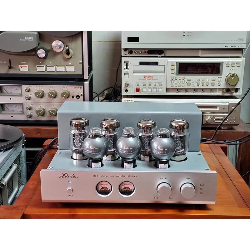 LaoChen K3 KT88 Push-Pull Tube Amplifier HIFI 45Wx2 Class A handmade Scaffolding amp OCK3 OldChen