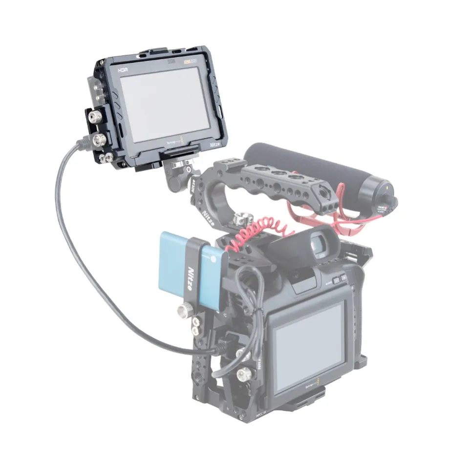 Blackmagic Video Assist 5 12G Nitze ケージ Amazon.com : Nitze Monitor Cage for Blackmagic Video Assist 5