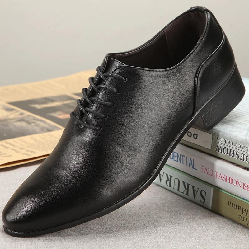 2020 New Patent Leather Men\'s Dress Shoes Handmade Office Business Wedding Blue Black Luxury Lace Up Formal Oxfords Mens Shoes