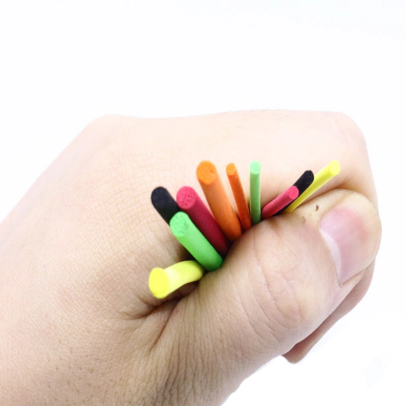 Persuader hot 10 postów pakiet wiązania much 2mm 3mm smukłe cylindry piankowe wyższa wydajność pianka EVA spadochron post materiały wiązania much — zdjęcie 6