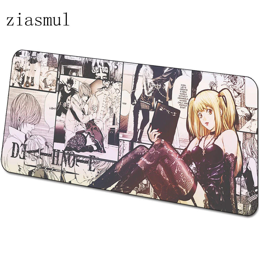 Death Note mats 900x400x4mm Kira gaming mouse pad big keyboard mousepad anime notebook gamer accessories padmouse mat