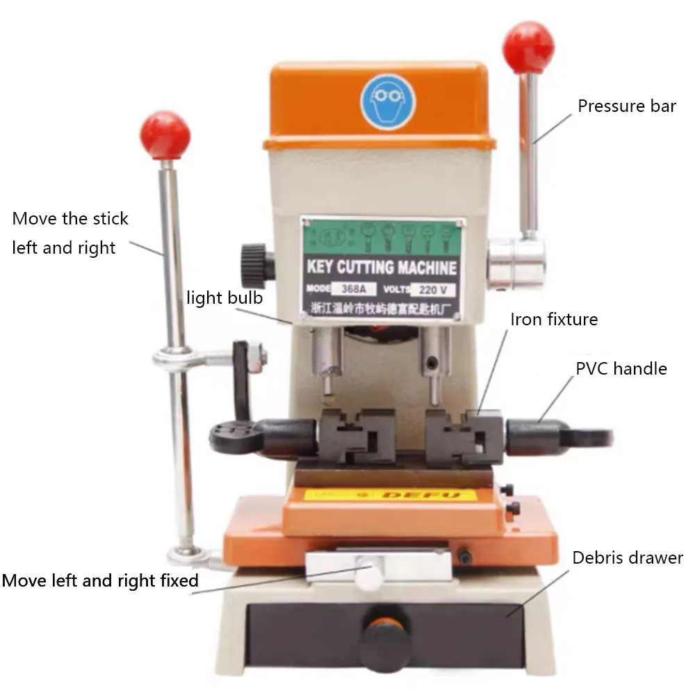 La più recente duplicatrice di copia per il taglio di chiavi per auto Laser 368a con Set completo di frese per la realizzazione di chiavi strumenti