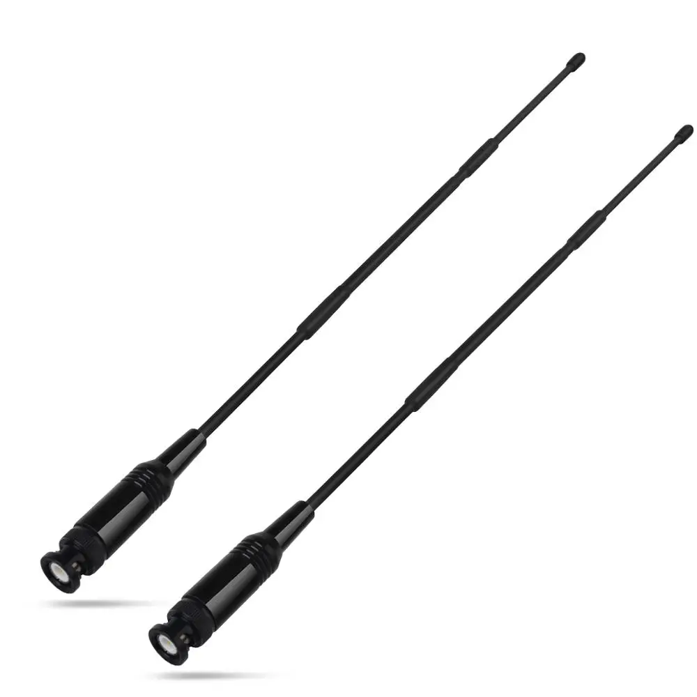 2PCS HYS 27Mhz BNC Antenna for Cobra Midland Alan 42 75-822 75-785 MHS75  Uniden BC75XLT PRO401HH BC125AT CB Handheld Radio