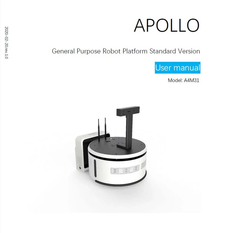 Slamtec RPLIDAR Piattaforma di sviluppo robot universale Apollo Telaio di sviluppo robot di servizio Compatibile con il sistema di ascensore