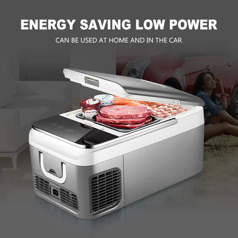 26L Household Fridge Refrigerator Big Capacity Home Freezer Compressor Fridge Refrigeration Freezer DC12V/220V Icebox