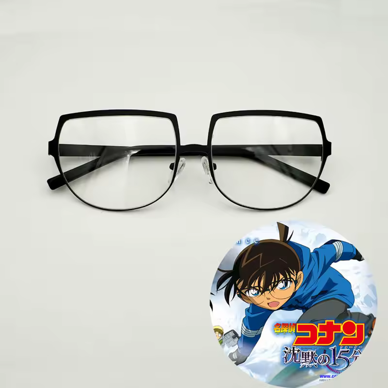 Detective Conan Cosplay Prop Case occhiali chiusi prescrizione quotidiana miopia lettura ottica occhiali da vista regalo accessorio