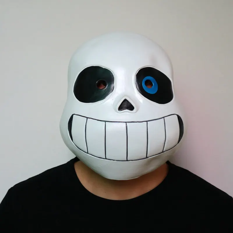 Sans Undertale تأثيري هوديس قناع اللاتكس الطازجة الهيكل العظمي سترة sans زائد المخملية مقنعين سستة سترة 2019 هالوين زي