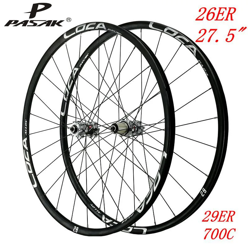 

26/27.5/29inch mountain bike bicycle wheel 24H draw 4 bearing japan hub super smooth 700c disc road wheels reflective logo Rim