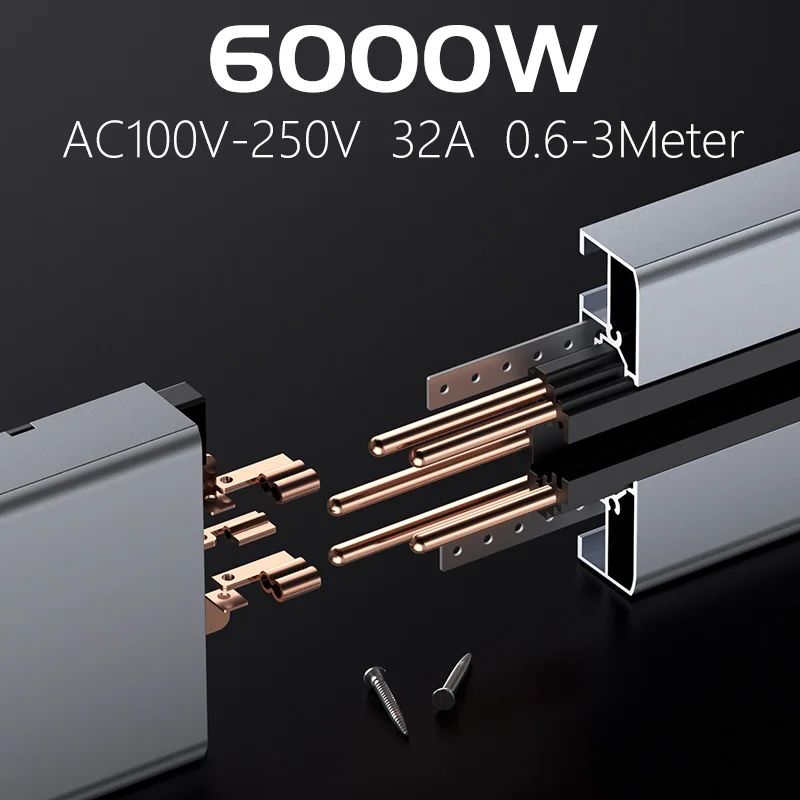 Power track socket Embedded mounted home Kitchen meeting table multi-function sockets UK US DE AU standard wallsocket with usb