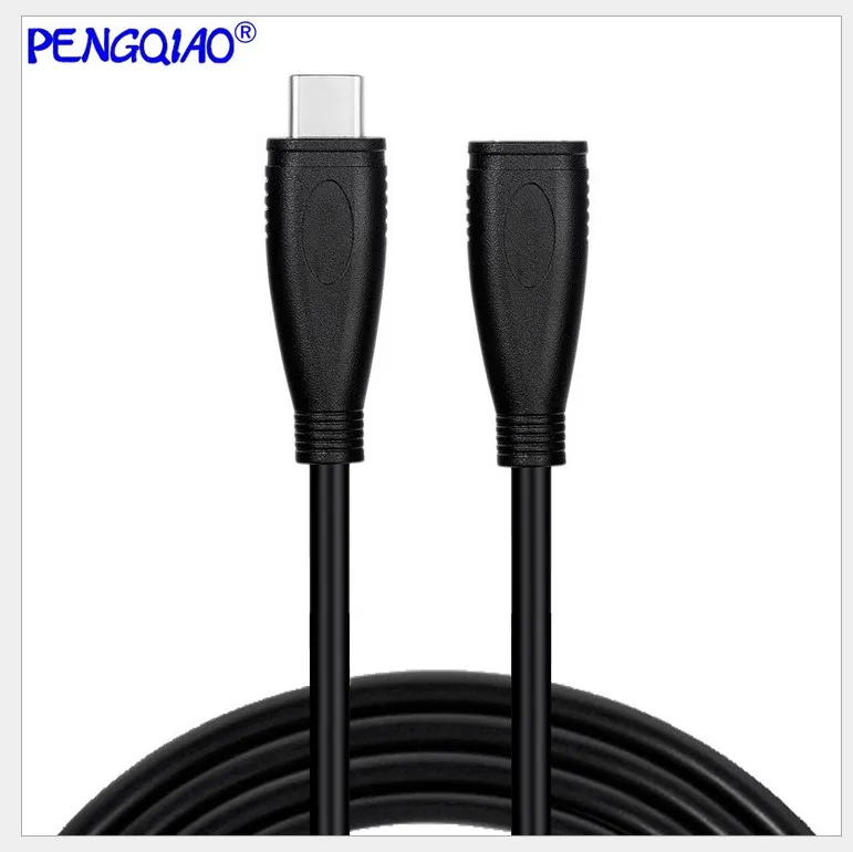 10Gbps 100W PD USB C Kabel Ekstensi Pria Ke Wanita Tipe C Kabel Thunderbolt 3 Cocok untuk Nintendo Switch MacBook