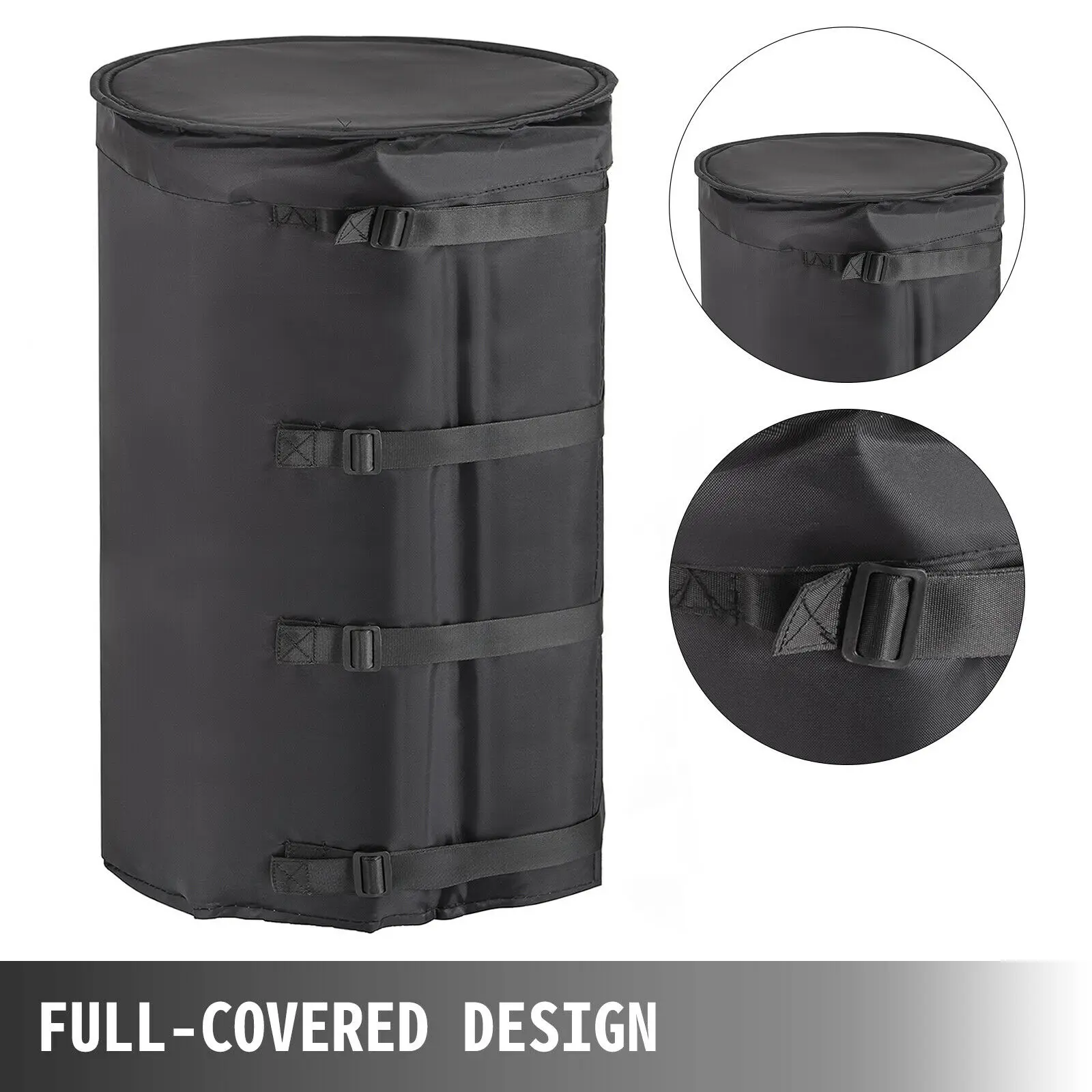 Riscaldatore per coperta a tamburo VEVOR 55 Gal / 208L 120V 1300W 6.6A regolazione della temperatura riscaldamento completamente avvolto per prodotti chimici vernici grassi