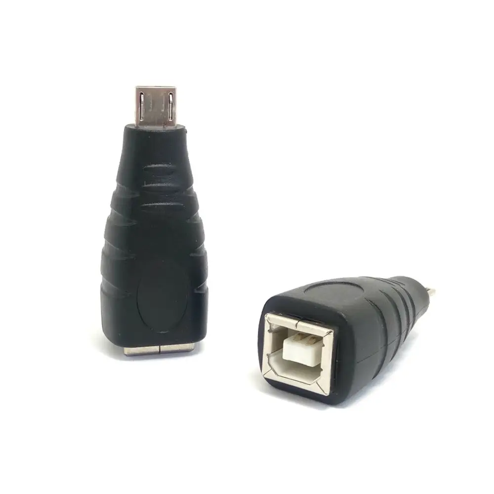 Puerto cuadrado B usb-b hembra a USB2.0/micro macho/enchufe de conversión hembra