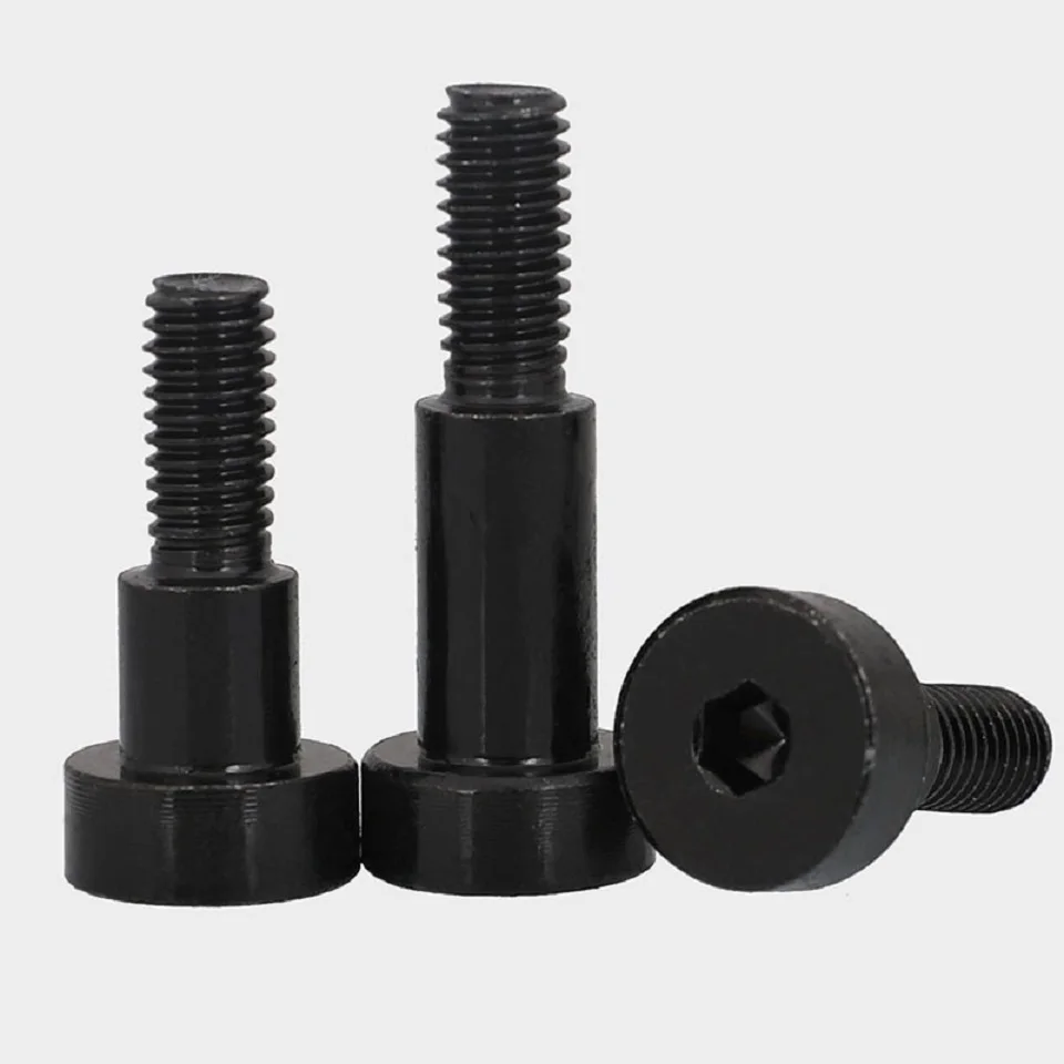 5PCS M3 M4 GB5281 Black 304 Stainless Steel Hexagon Socket Plug Shoulder Screw Contour Shoulder Bolt