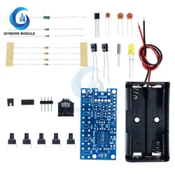 76-108MHZ FM Radio DIY Kit Set Wireless Radio Audio Receiver 1.8-3.6V Electronic Circuit PCB For Learning Welding