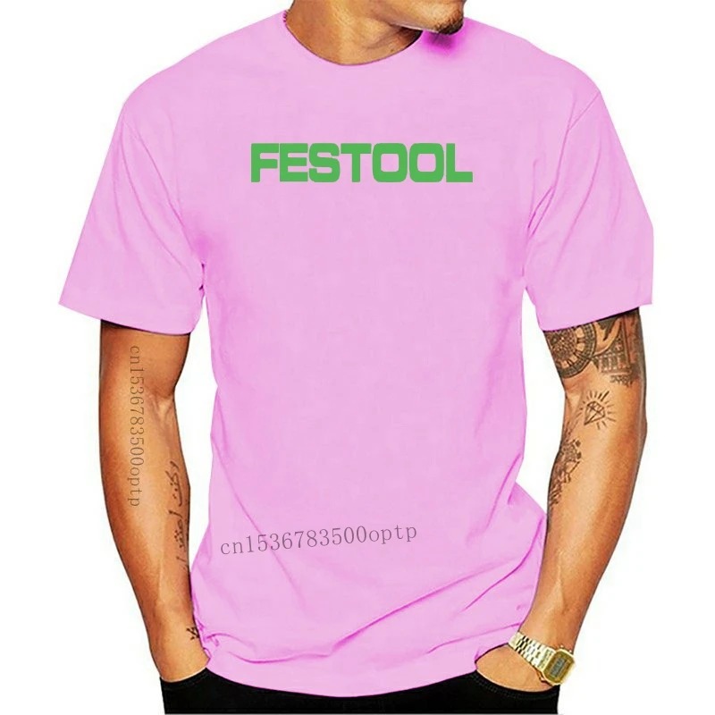 New 2021 Festool Tools Logo Men Black T-Shirt Size S-3XL(1)