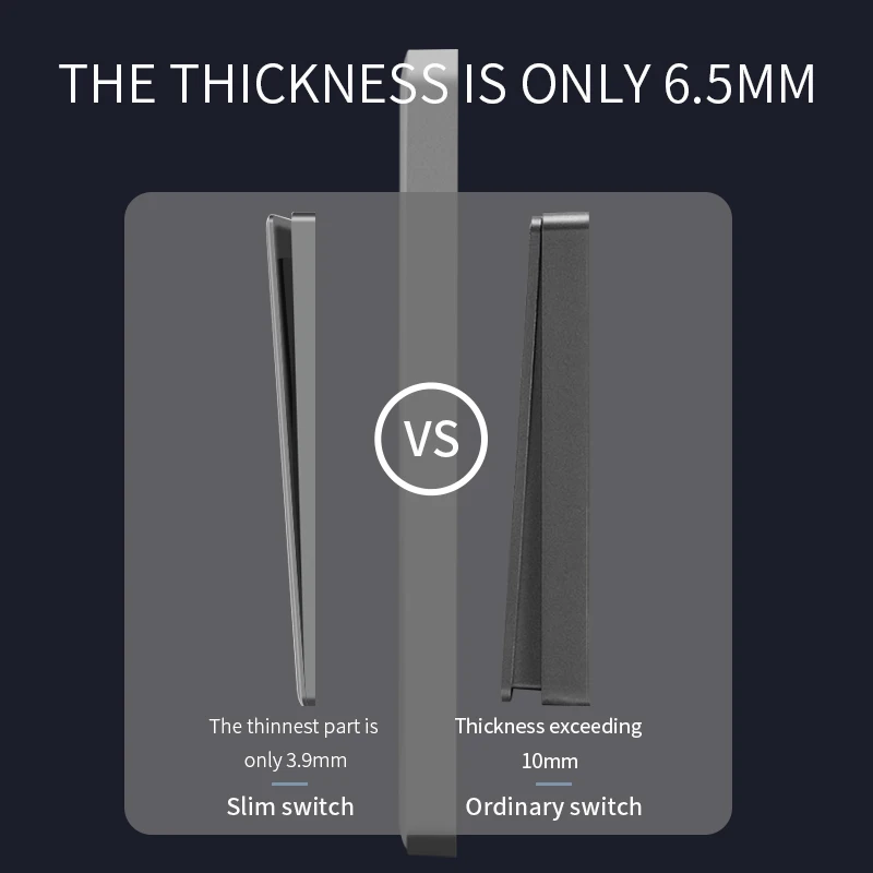 Type 86 Gray Switch Socket Panel Flat Ultra-Thin Light Switch Sound And Light Control Touch Delay Switch Fan Speed Controller