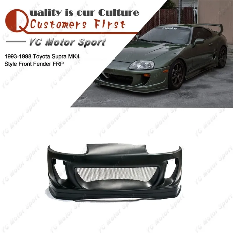 Car Accessories FRP Fiber Glass RDX Style Front Bumper Fit For 1993-1998 Supra MK4 JZA80 Front Bumper Cover